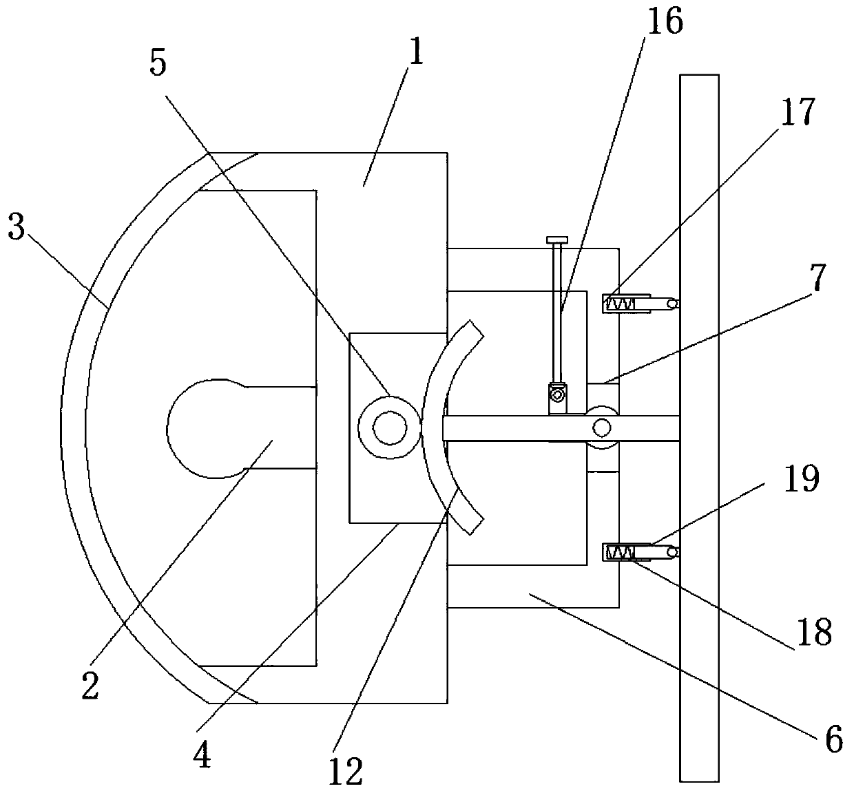 LED projection lamp with adjustable projection angle