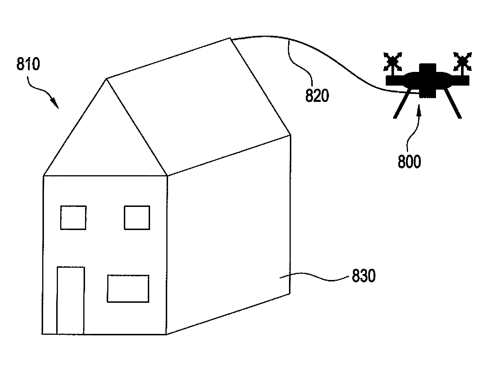 Autonomous safety and security device on an unmanned platform under command and control of a cellular phone