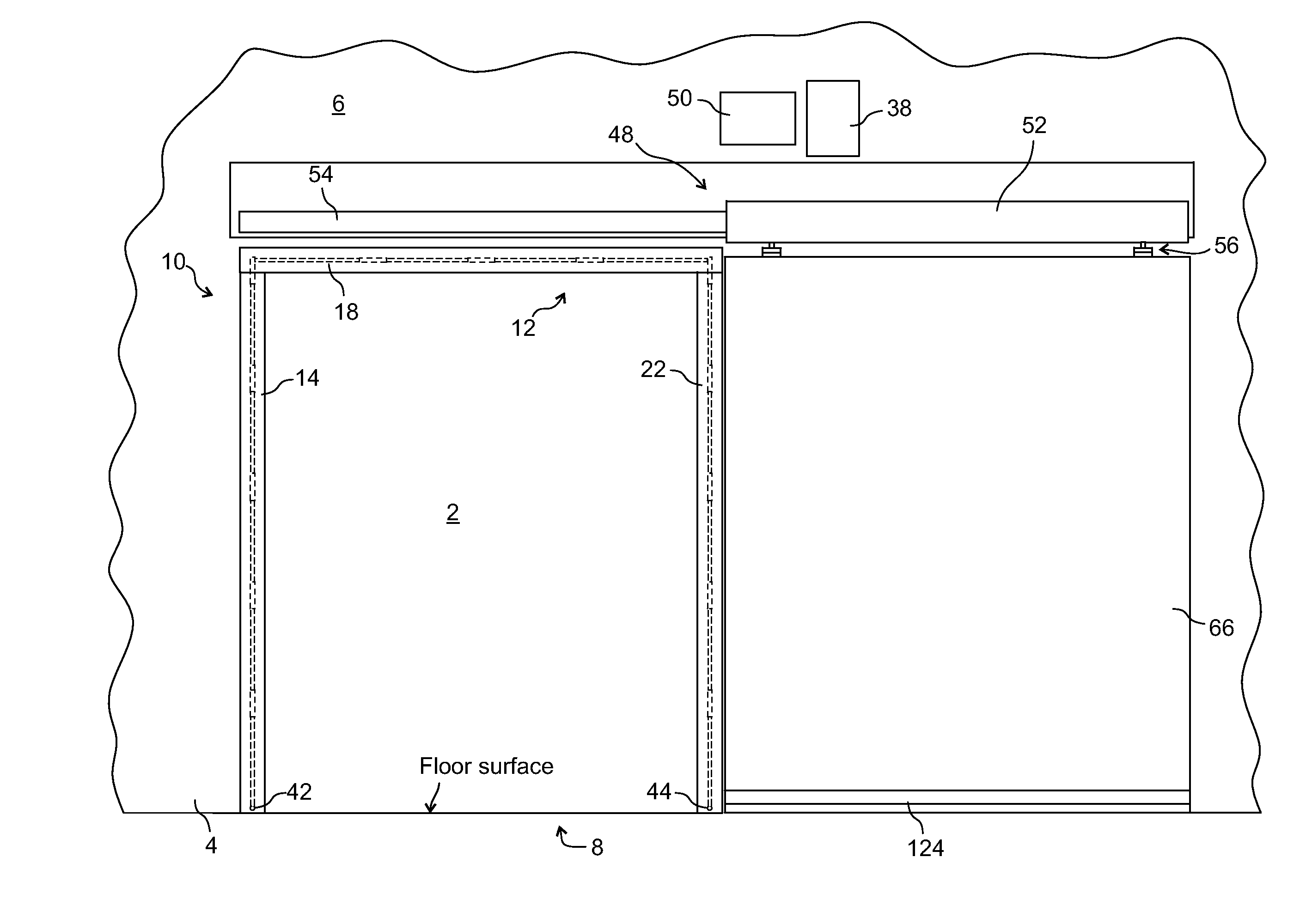 Flexible door panel cold storage door system