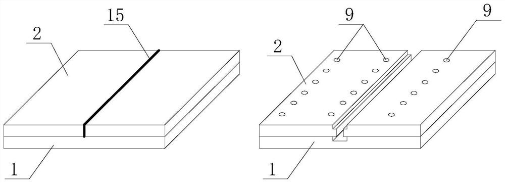 Asphalt pavement structure capable of preventing crack propagation and construction method