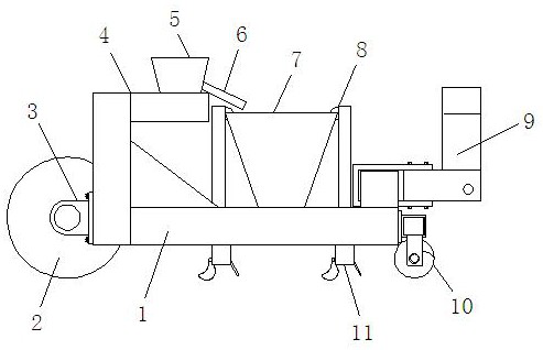 Efficient garlic sowing machine