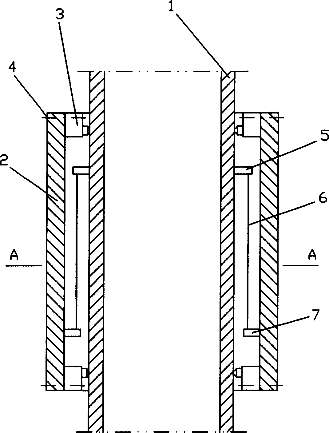 Measuring method ad device for sea wave load