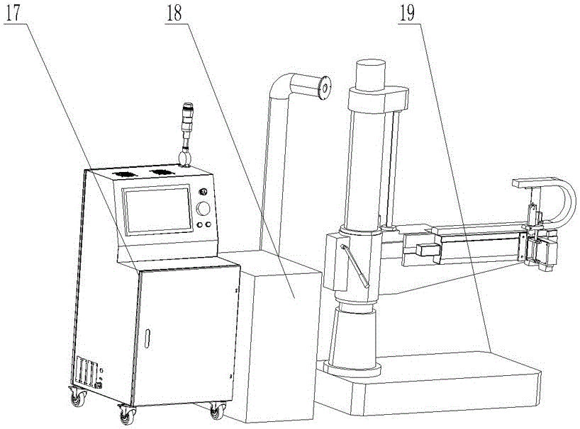 Laser surface strengthening machining device and method for plane type valve sealing surface