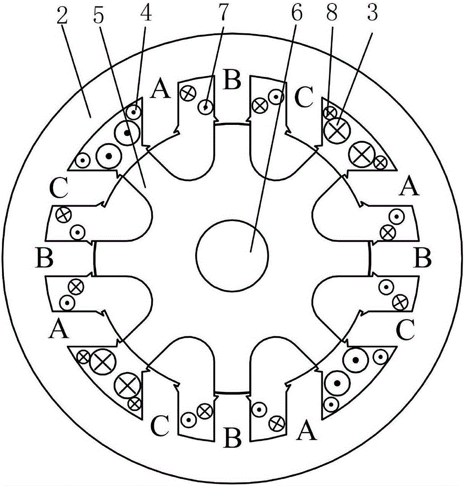 Modular electrically-excited doubly-salient motor