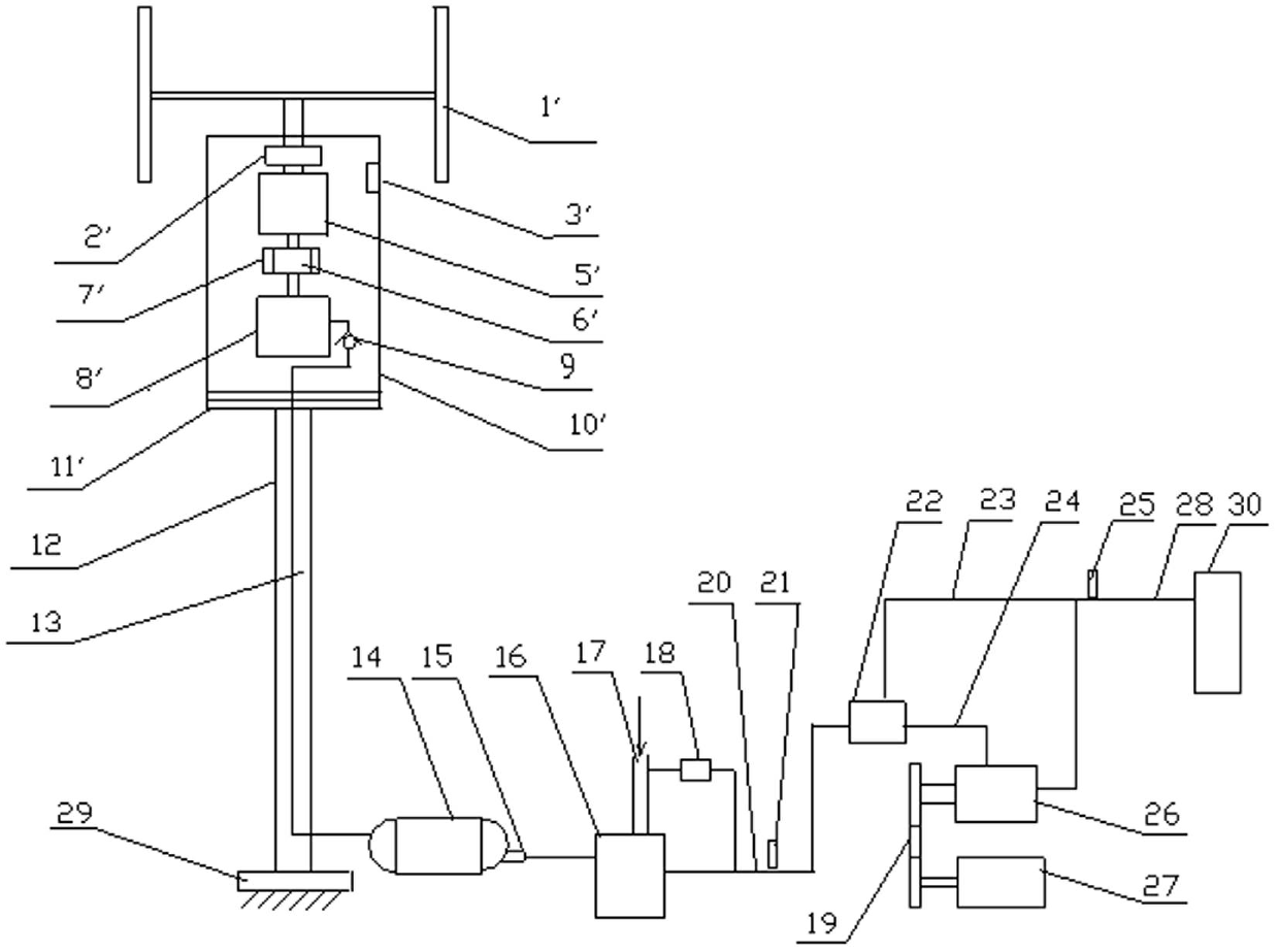 Wind-power complementary pneumatic seawater desalting device