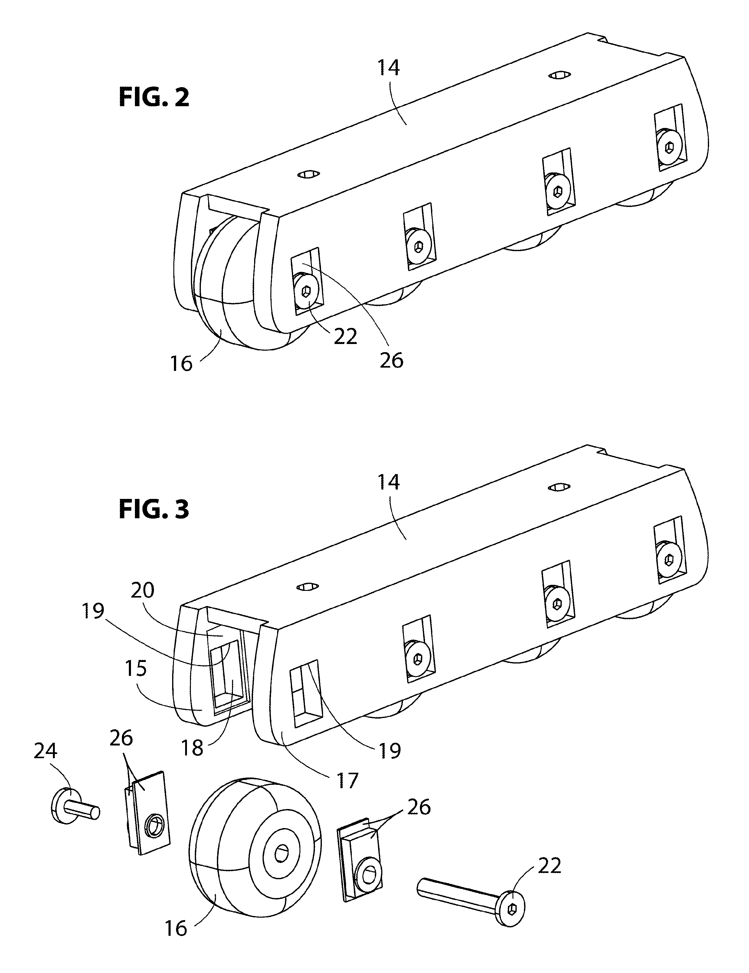 Interchangeable axle suspension spacer slider system and method of making same