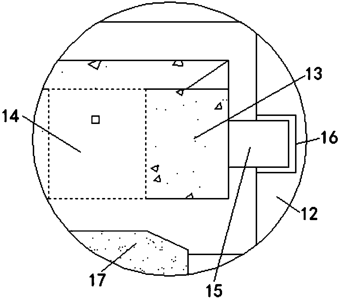 Cleaning device capable of conveniently cleaning wheat bran