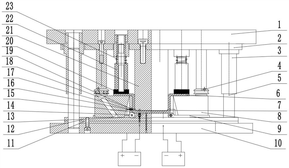 Forming die for inhibiting bending springback of plate and forming method of forming die