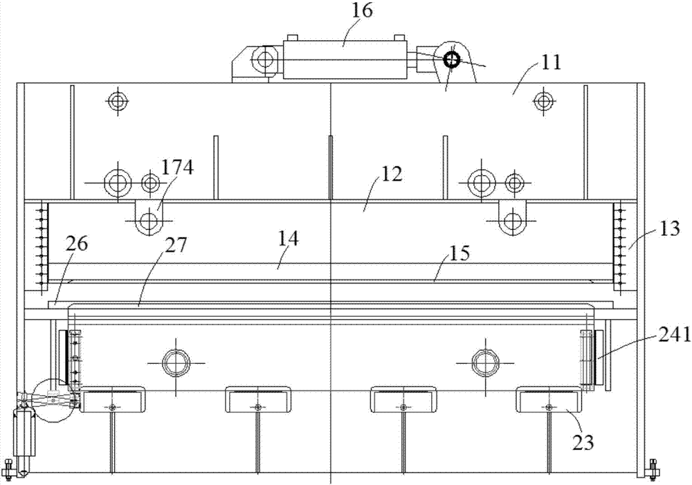 Special hydraulic press for container ejector plate