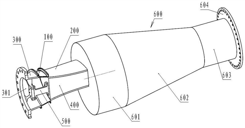 Test tool structure for verifying pressure of special-shaped spray pipe