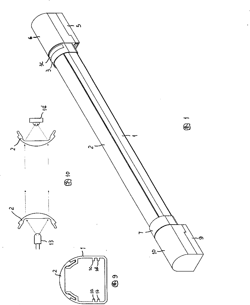 Opposite infrared rays detector