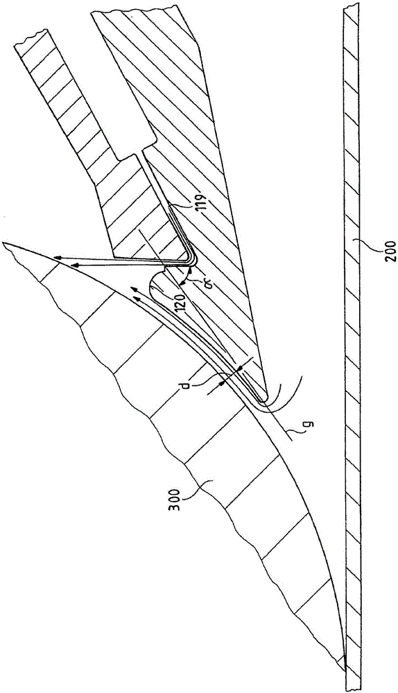 Strip deflector and roll assembly