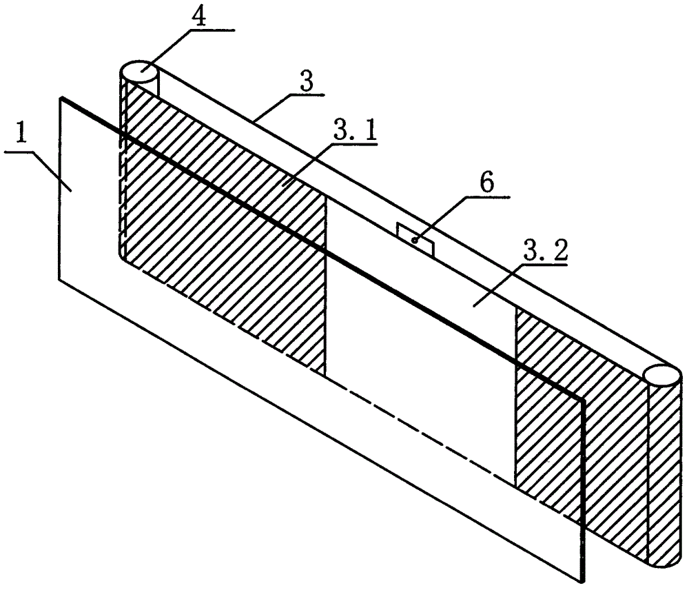 Blackboard-writing projector mechanism for teaching