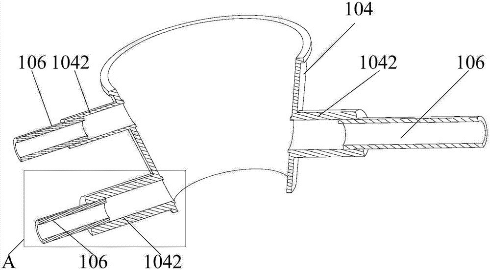 Material washing box, upper shell assembly and cooking utensil