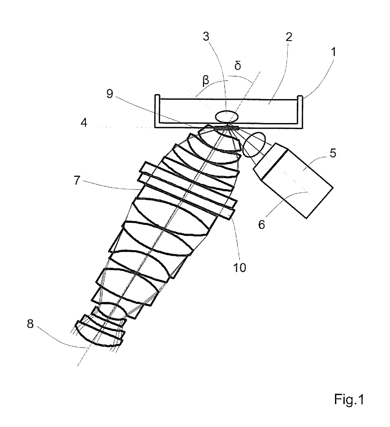 Arrangement for light sheet microscopy