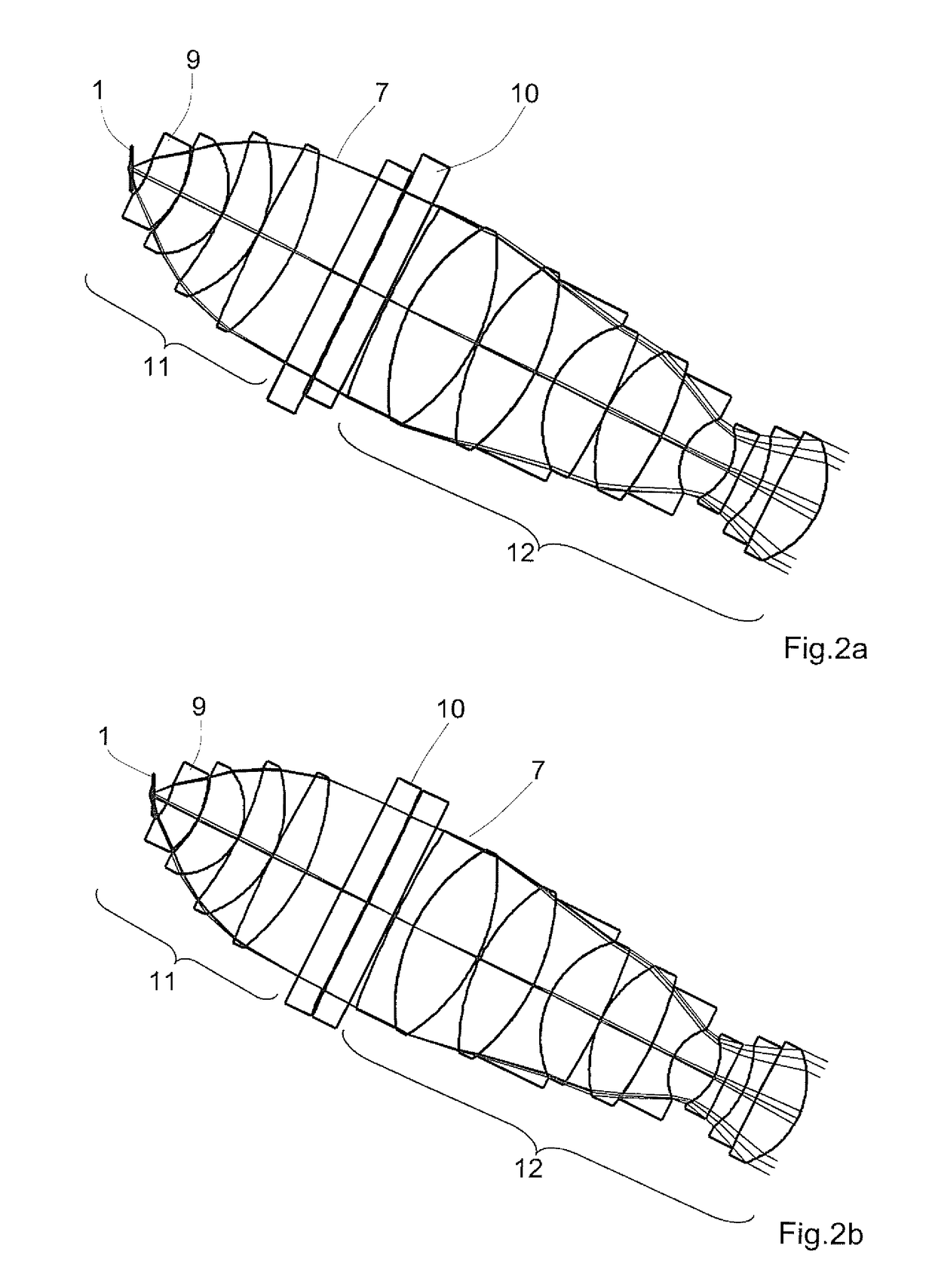 Arrangement for light sheet microscopy