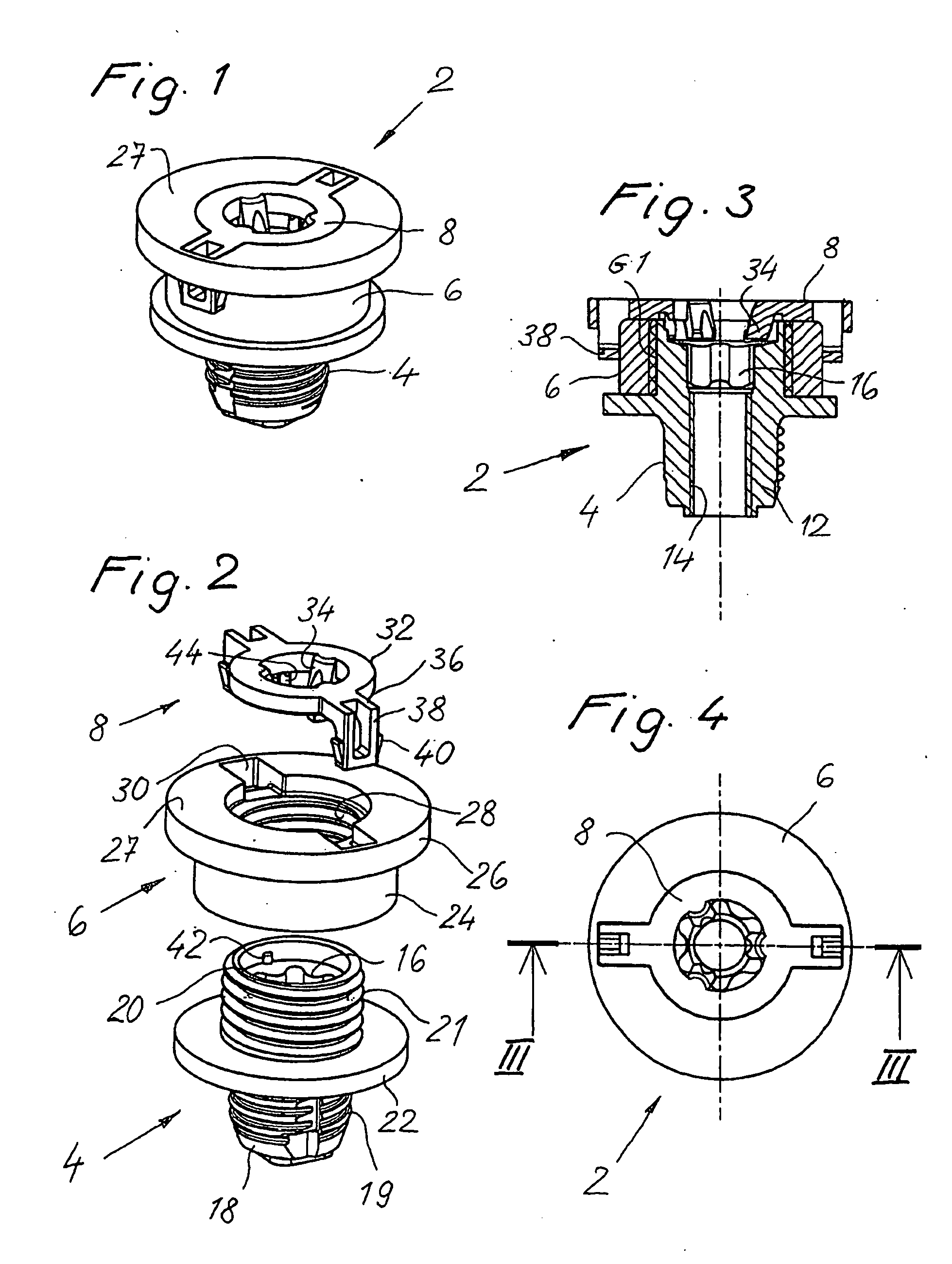 Plastic tolerance compensating assembly