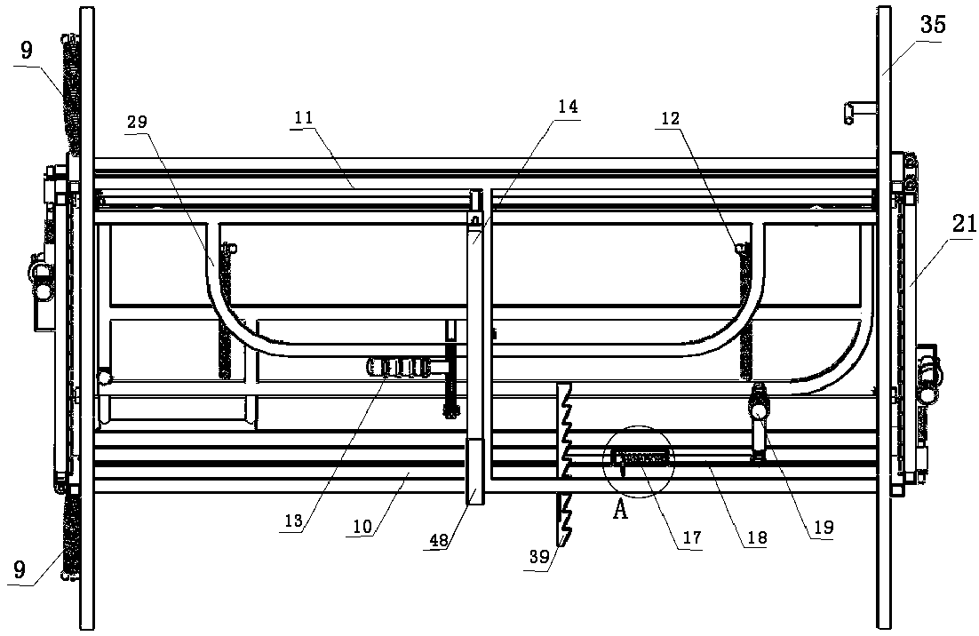 Sheep hoof trimming integrated machine