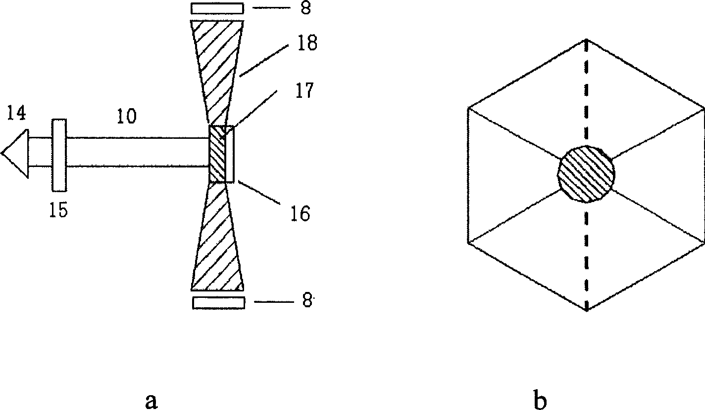 Side surface pumped thin disk laser and method for making same