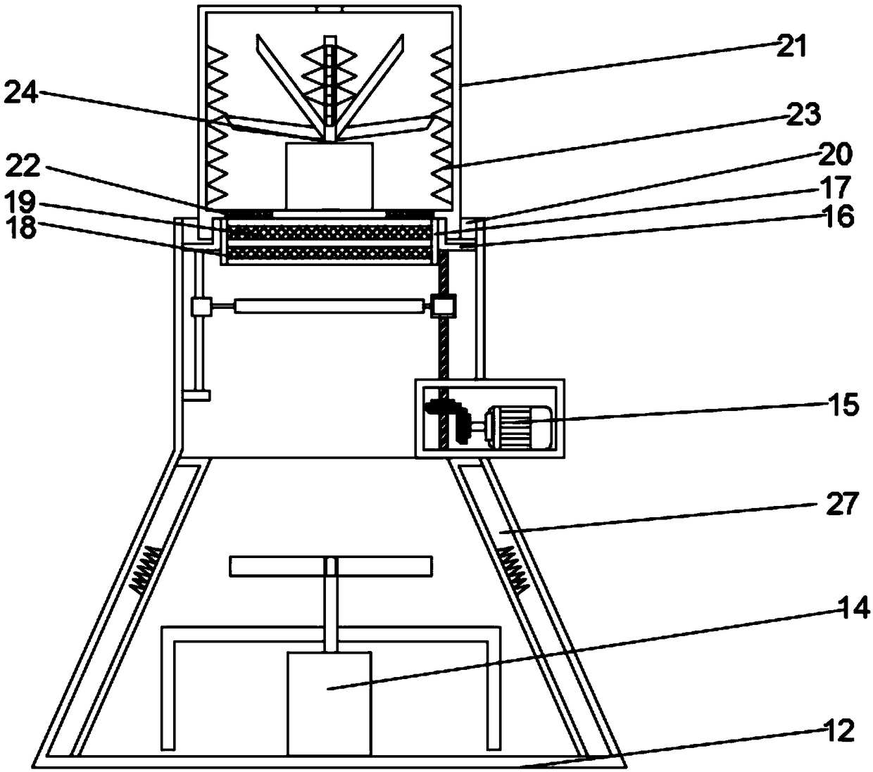 Household beer brewing device convenient to disassemble