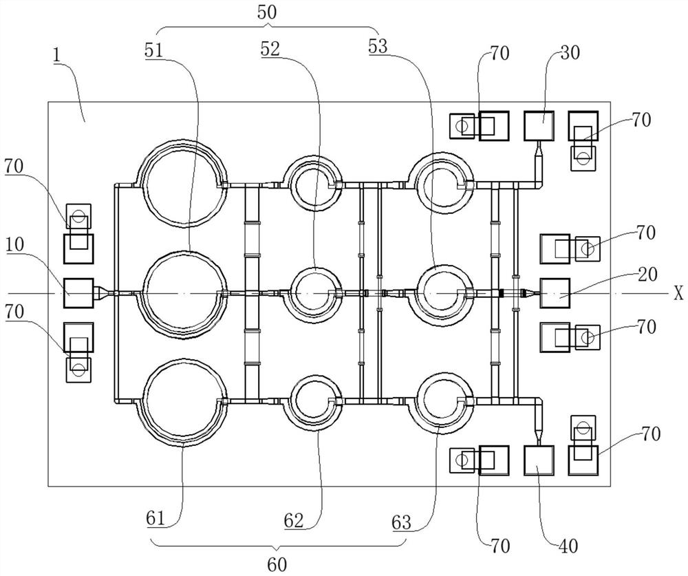 Power dividing circuit, power divider and electronic equipment