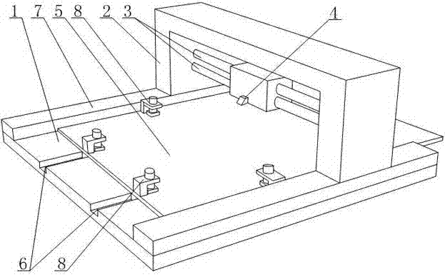 Stripping device for EVA (Ethylene Vinyl Acetate) sample strip in detection of crosslinking degree