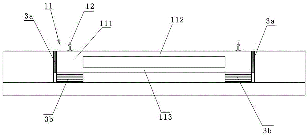 A rubber cushion light track structure with vibration and noise reduction functions