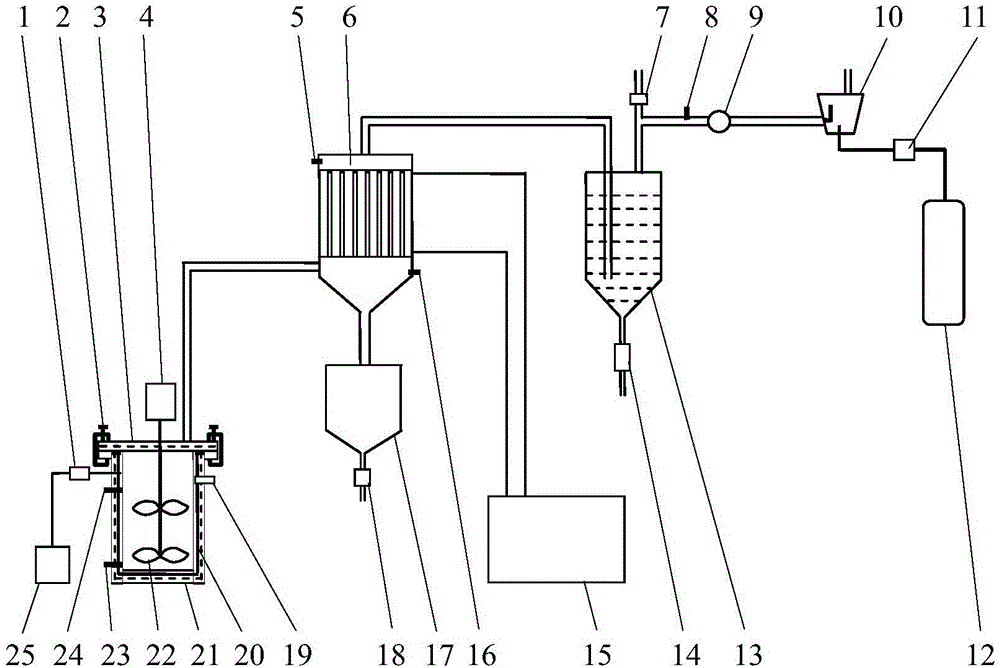 Municipal sludge destructive distillation carbonation test system