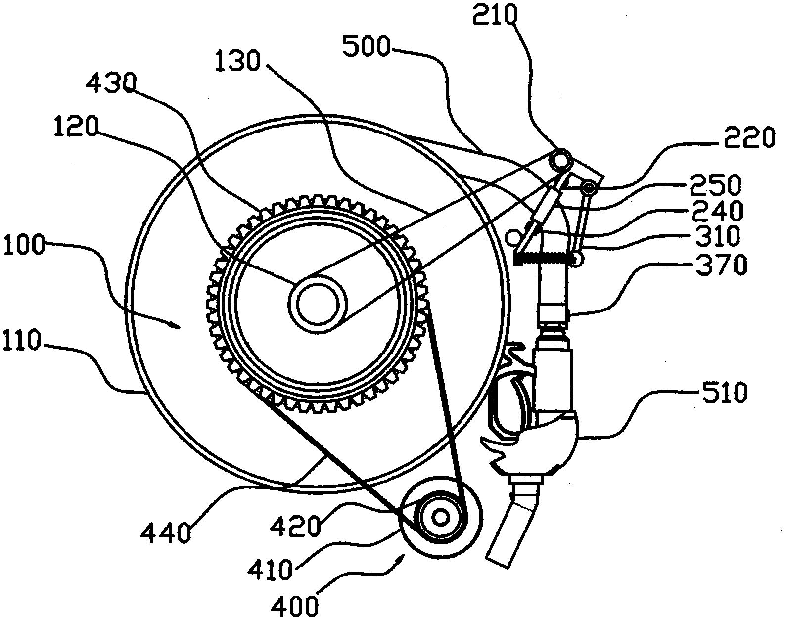 Winding device and fuelling vehicle