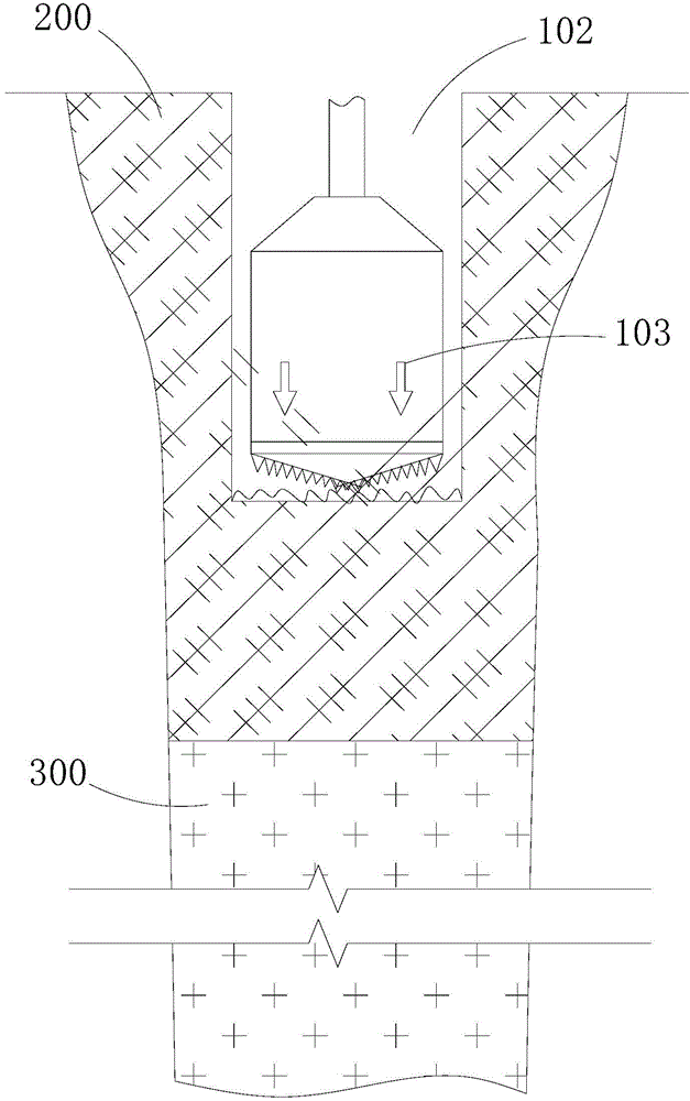 Foundation excavation retaining and protecting cast-in-situ bored pile construction method and equipment thereof