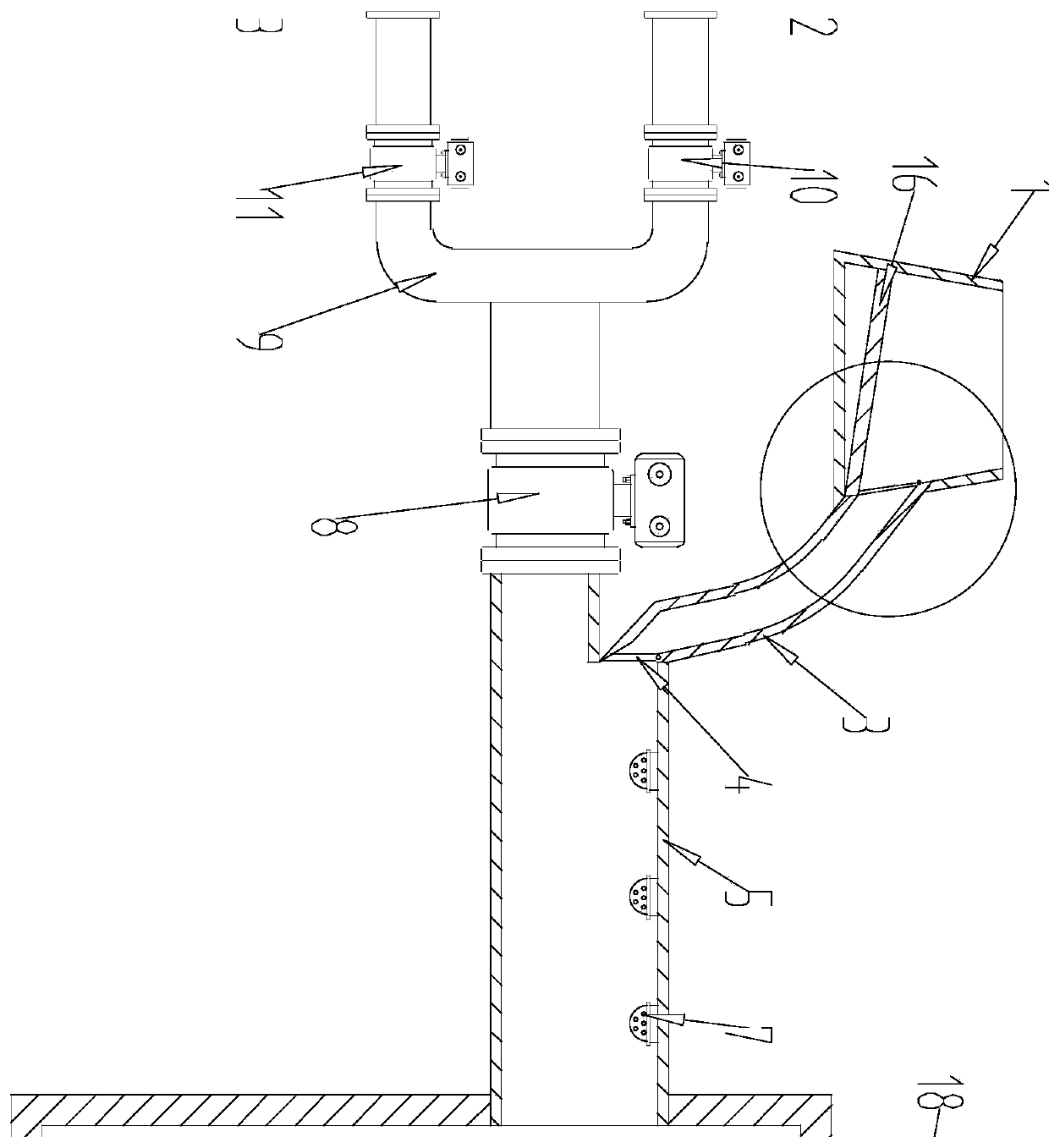 Automatic pebble coal slag discharging and collecting system of coal mill