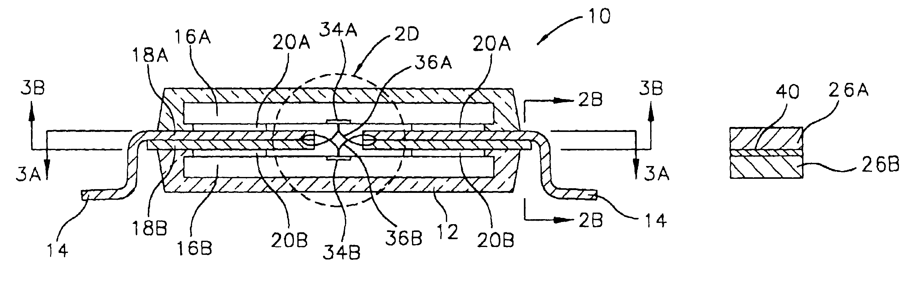 Method for fabricating semiconductor packages with stacked dice and leadframes