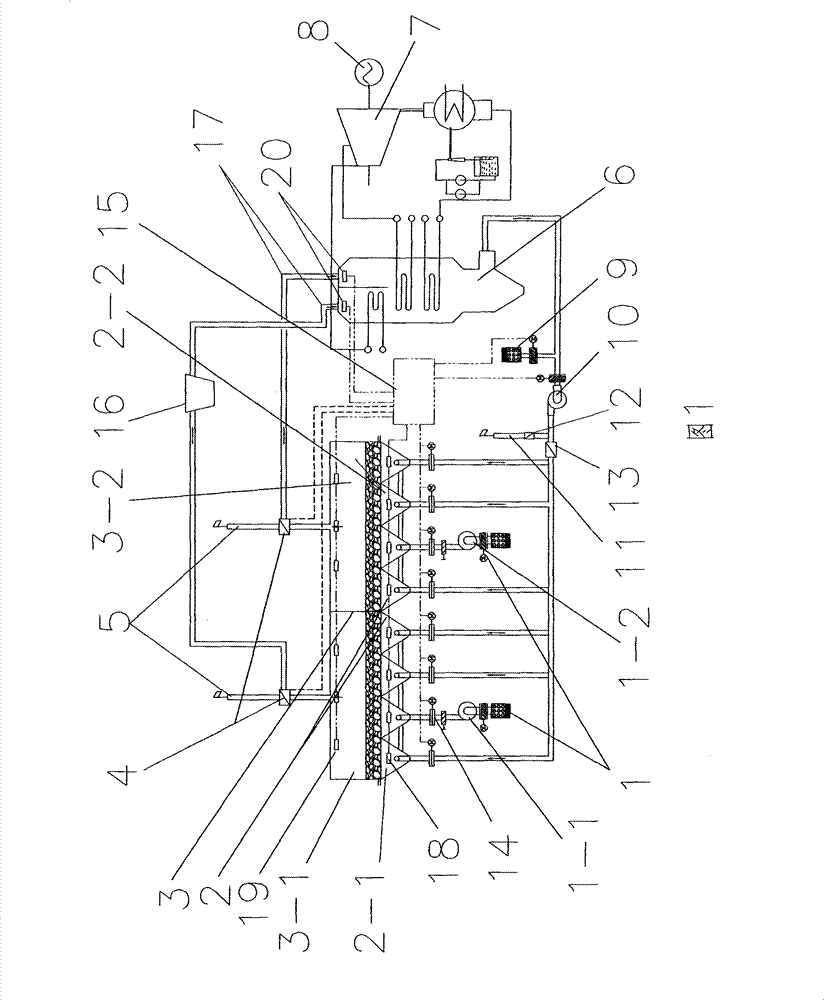 System for regulating and optimizing smoke by power generation and recycle of residual heat of sintering ring cold machine