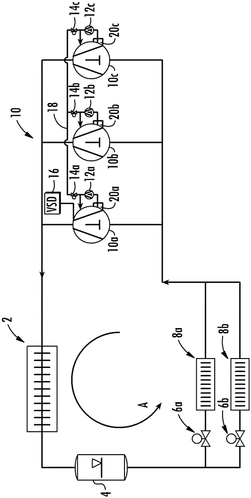 Make-up oil in refrigeration circuits