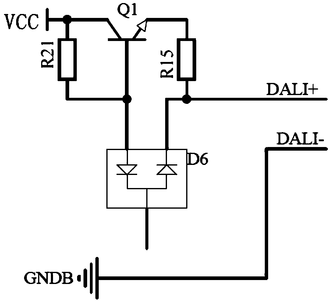 DALI bus power supply circuit