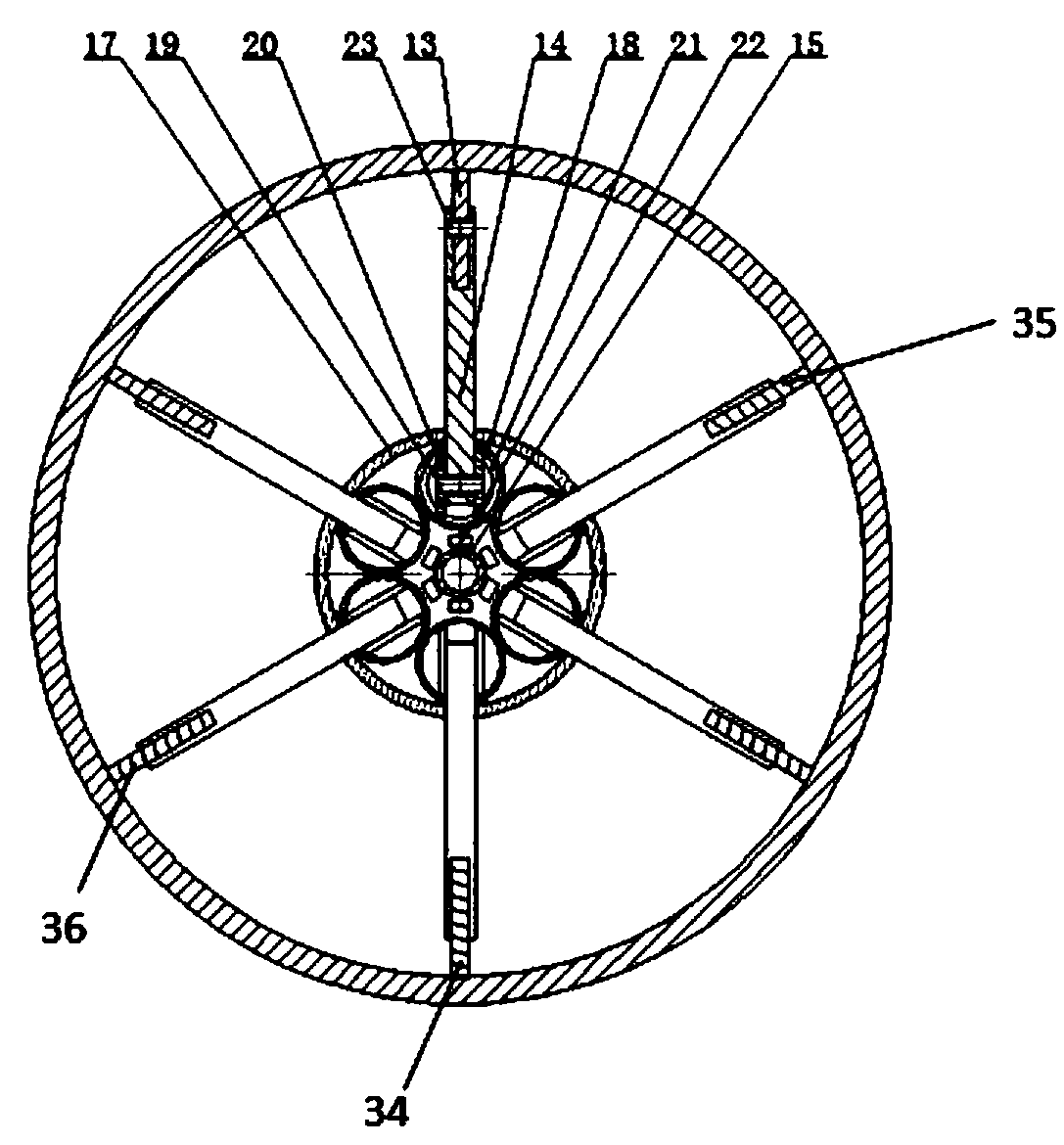 Petroleum horizontal well obstacle-crossing tractor and application method thereof