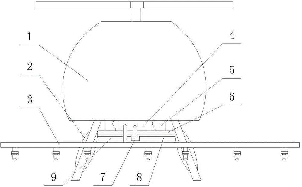 Pesticide spraying device for unmanned aerial vehicle