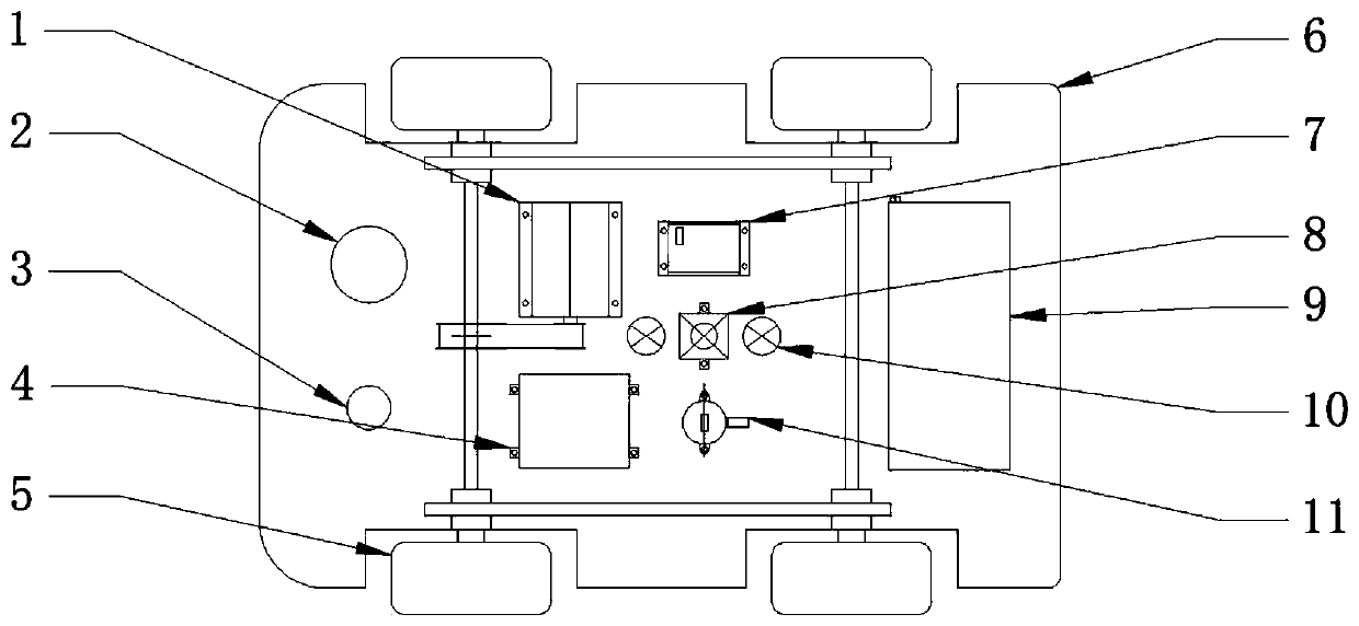 Active mobile vehicle bottom dangerous goods detection device based on deep learning algorithm