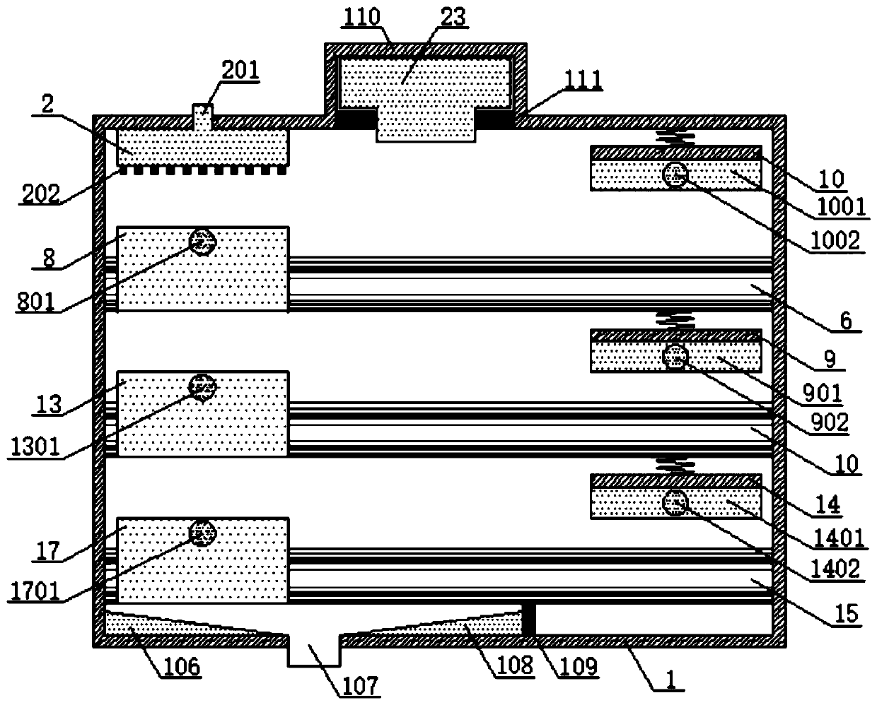 Vegetable washing and cutting device capable of effectively improving cooking efficiency