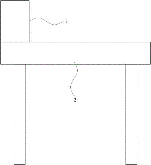 Finance table with ornamental device