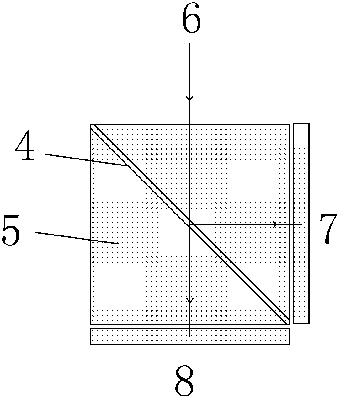 Solar focusing light and heat separation element