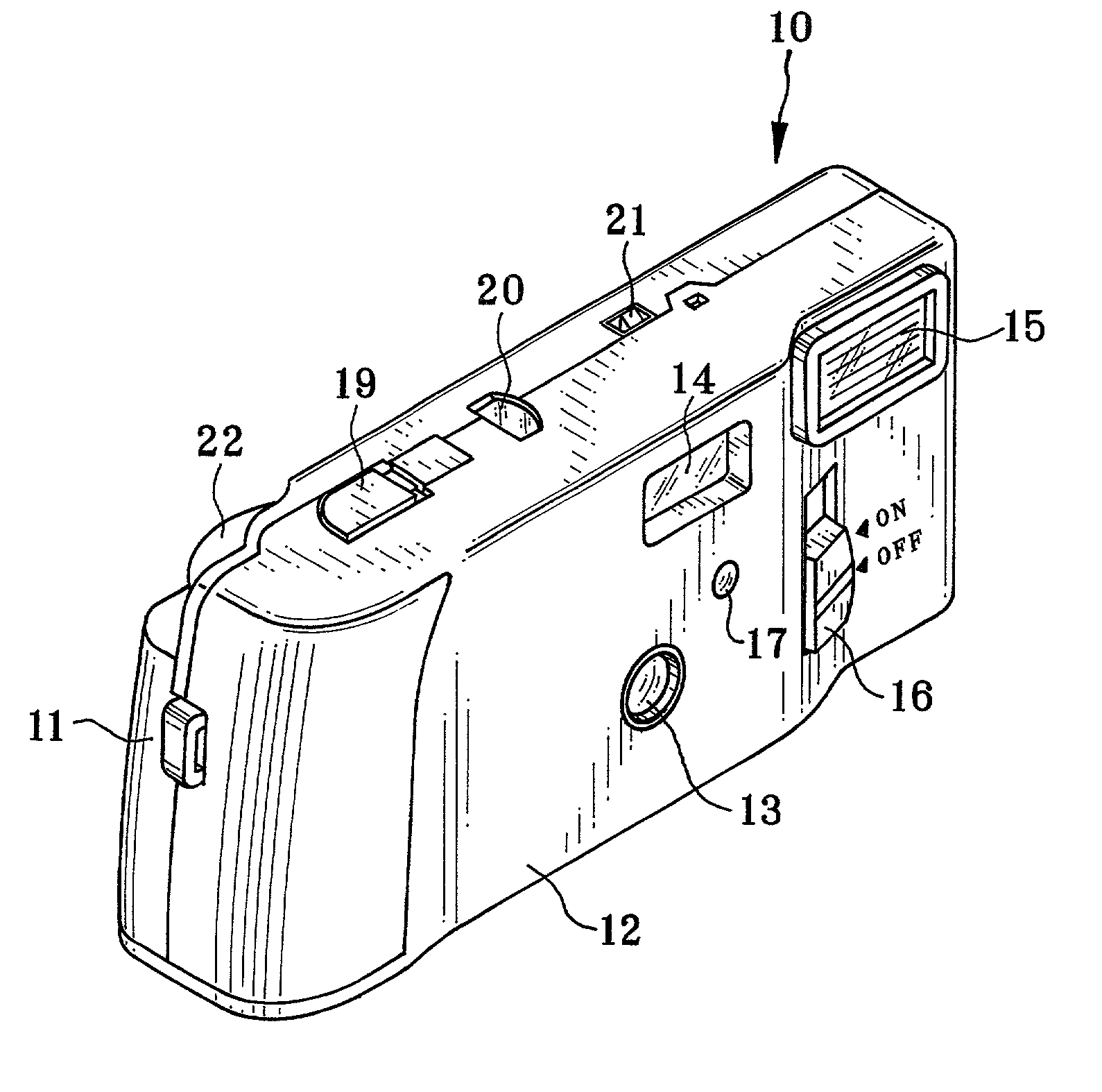 Stop changing device for a camera