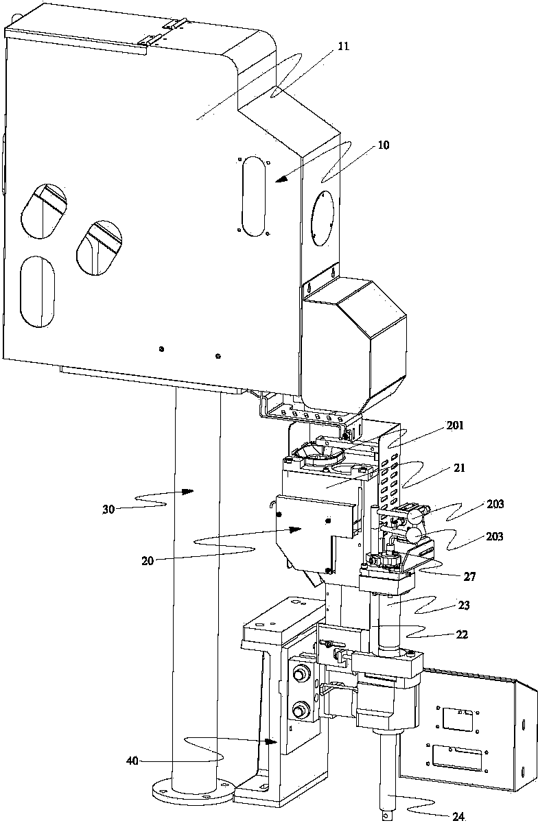 Upper end glue adding device of automatic edge sealing machine