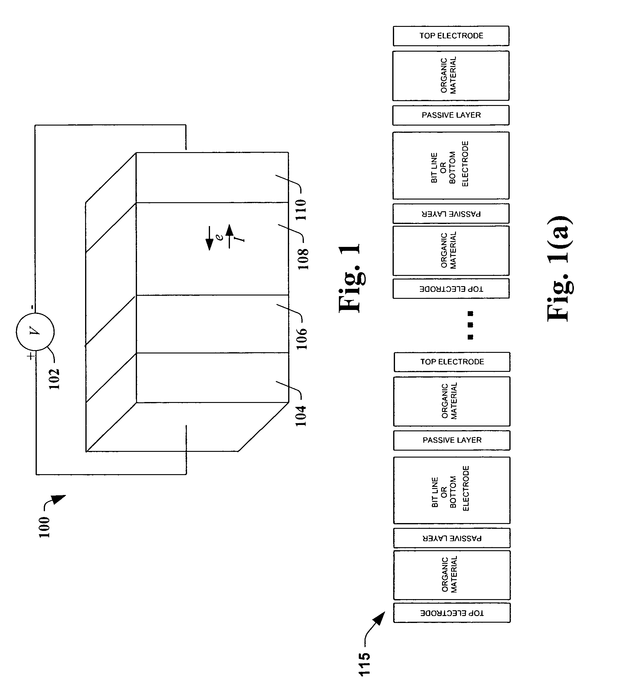 Sidewall formation for high density polymer memory element array