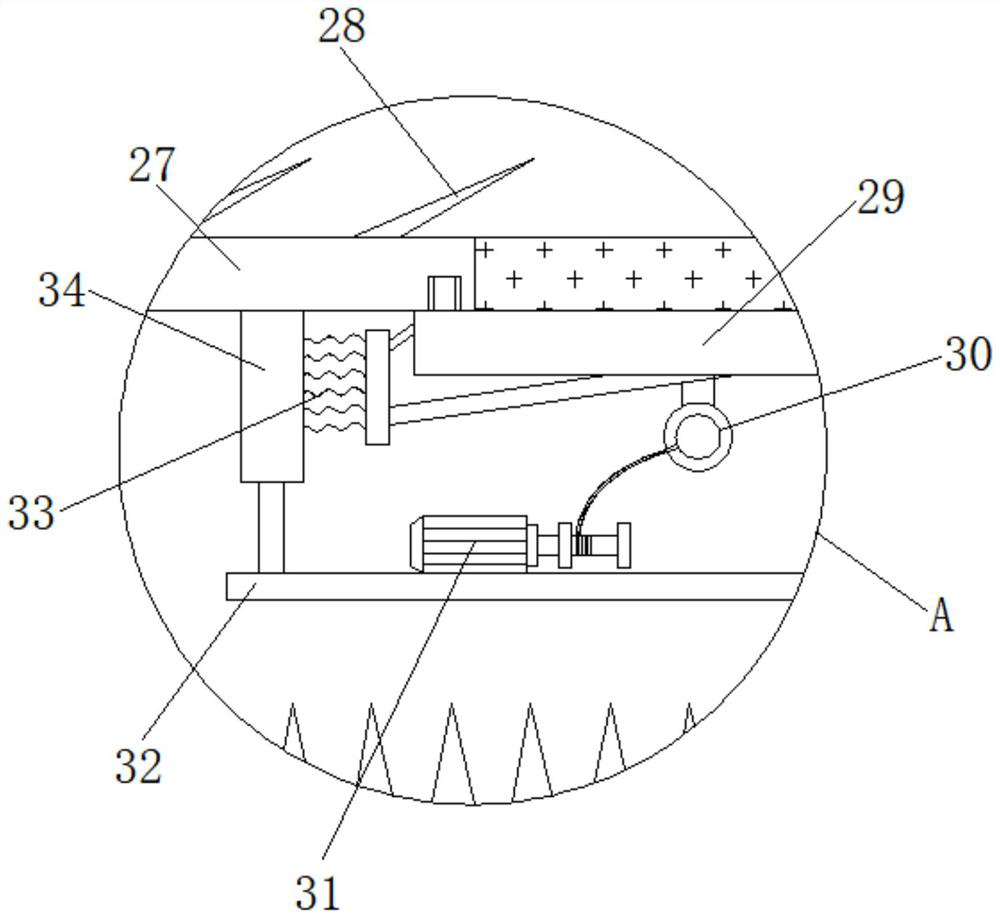 Tobacco drying and smashing device