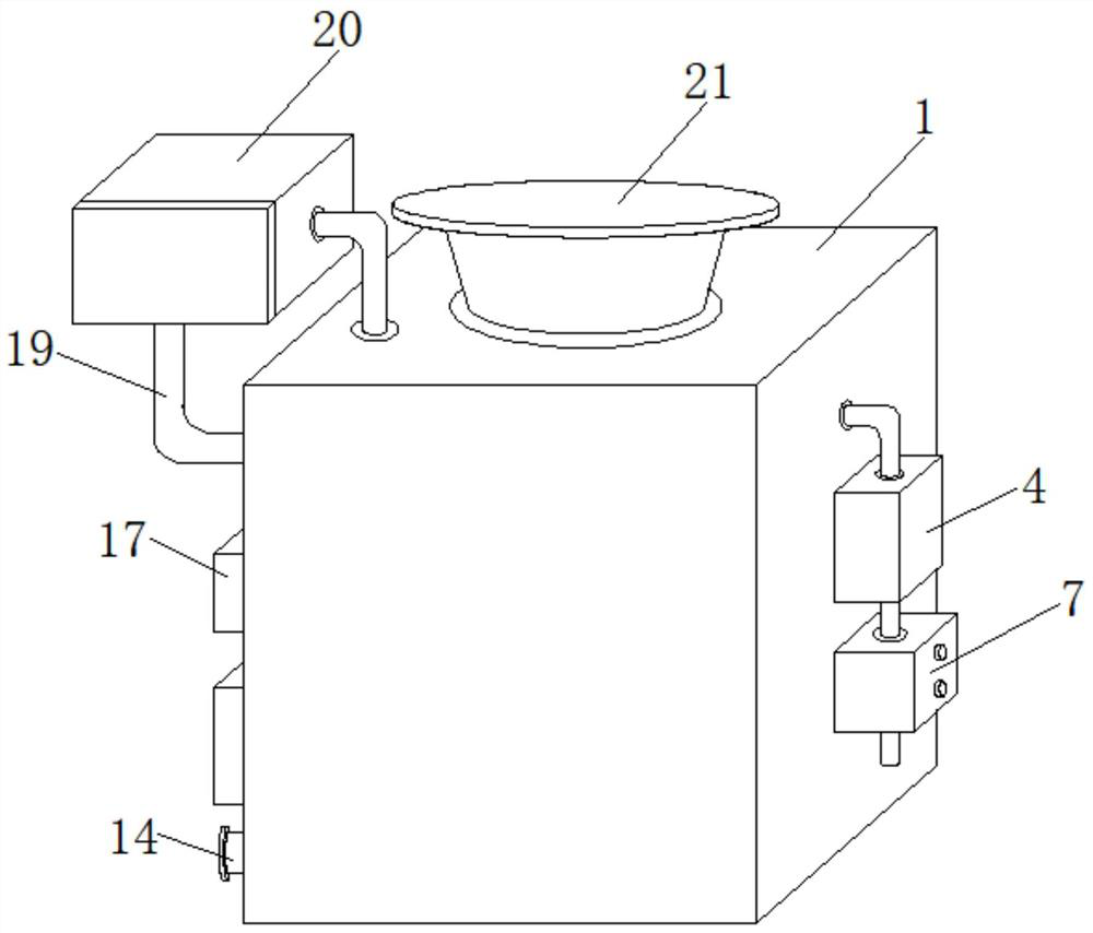 Tobacco drying and smashing device