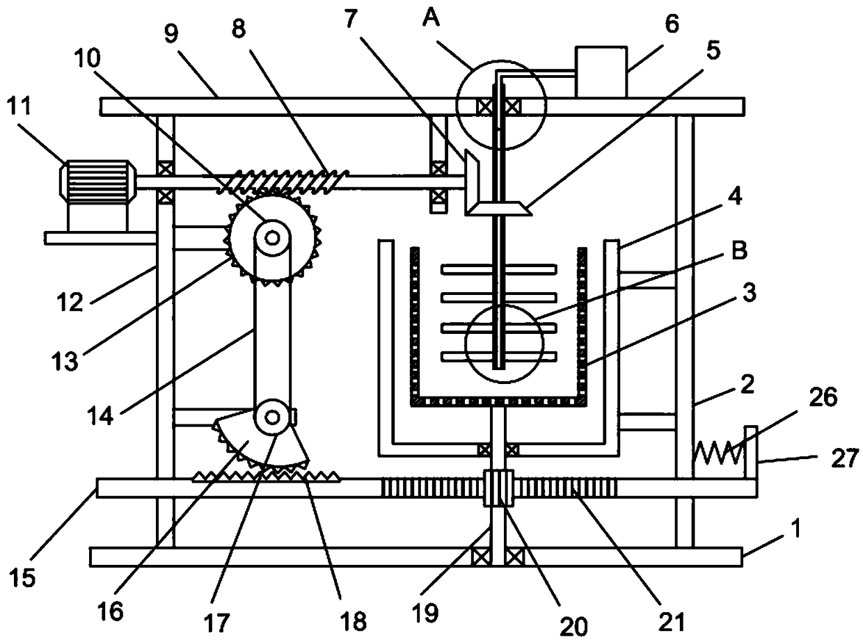 Seed screening and drying device for forestry planting