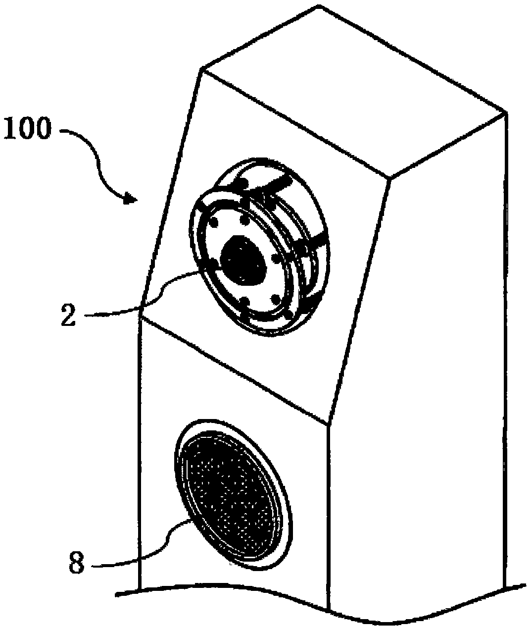 Damping structure of loudspeaker