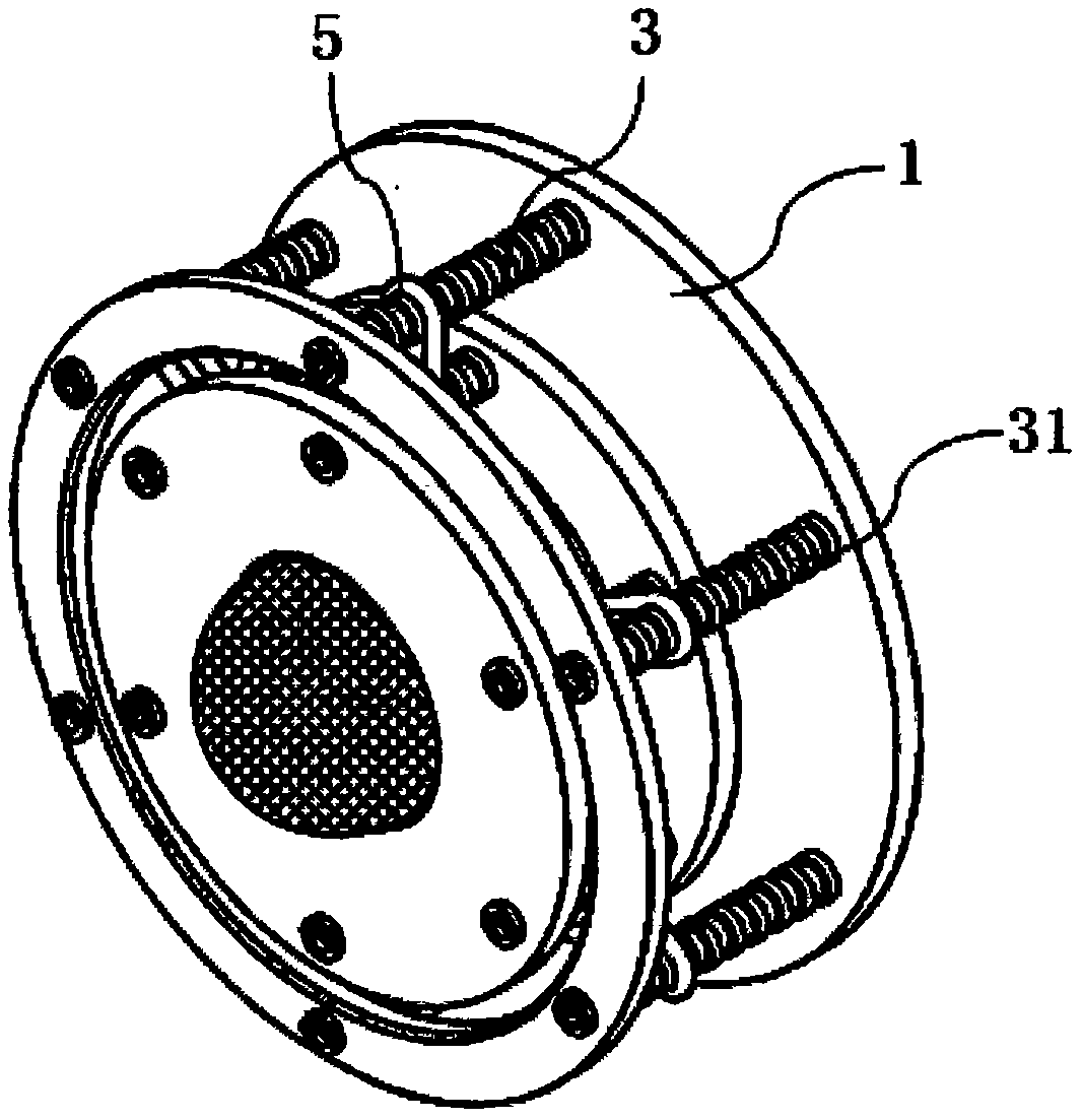 Damping structure of loudspeaker