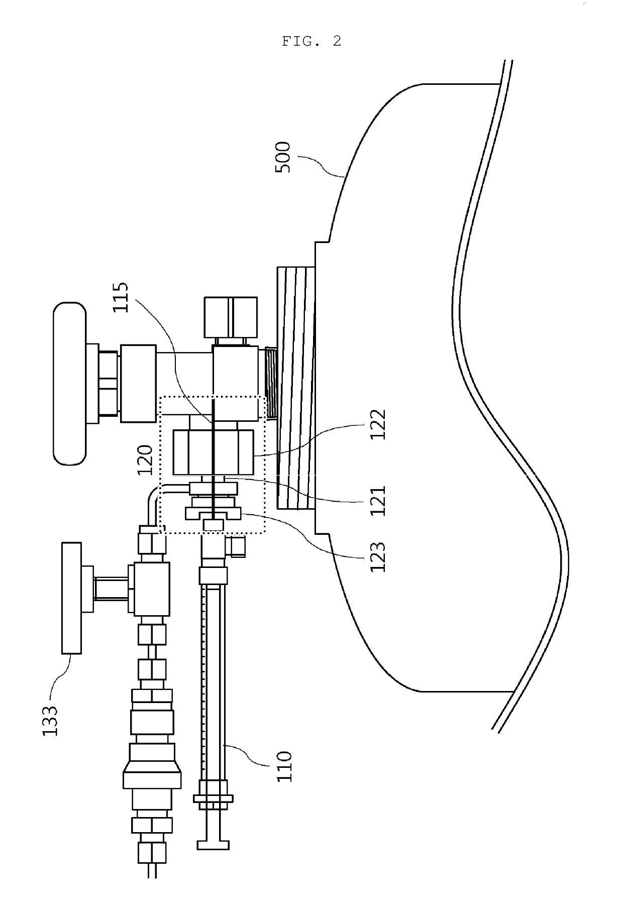 Injection apparatus and injection method for liquid sample for standard gas production